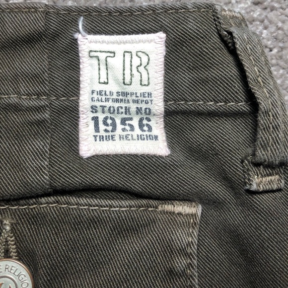 True Religion Joyce Cropped Skinny Olive Jeans 👖 - Picture 6 of 7